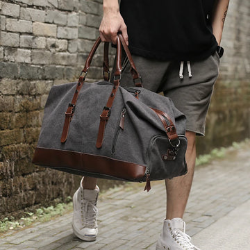 Vintage Canvas Travel Duffle Bag